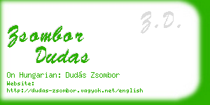 zsombor dudas business card